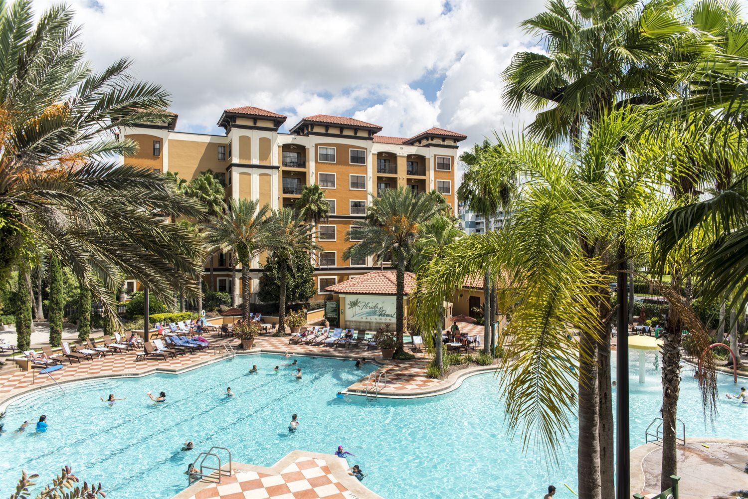 Oversized Orlando Resort Pool with Bar | Best Resort Pools in Orlando